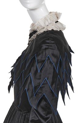 Lot 16 - A Chanel by Lagerfeld black silk historicist evening gown, Autumn-Winter 1984-85
