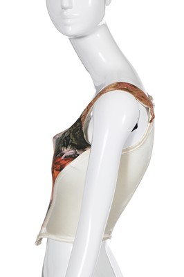 Lot 261 - A Vivienne Westwood printed corset, 'Portrait' collection, Autumn-Winter 1990-91