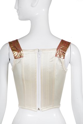 Lot 261 - A Vivienne Westwood printed corset, 'Portrait' collection, Autumn-Winter 1990-91
