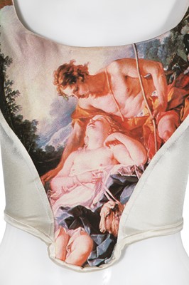 Lot 261 - A Vivienne Westwood printed corset, 'Portrait' collection, Autumn-Winter 1990-91