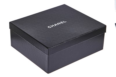 Lot 28 - A pair of Chanel black leather boots, 2010s
