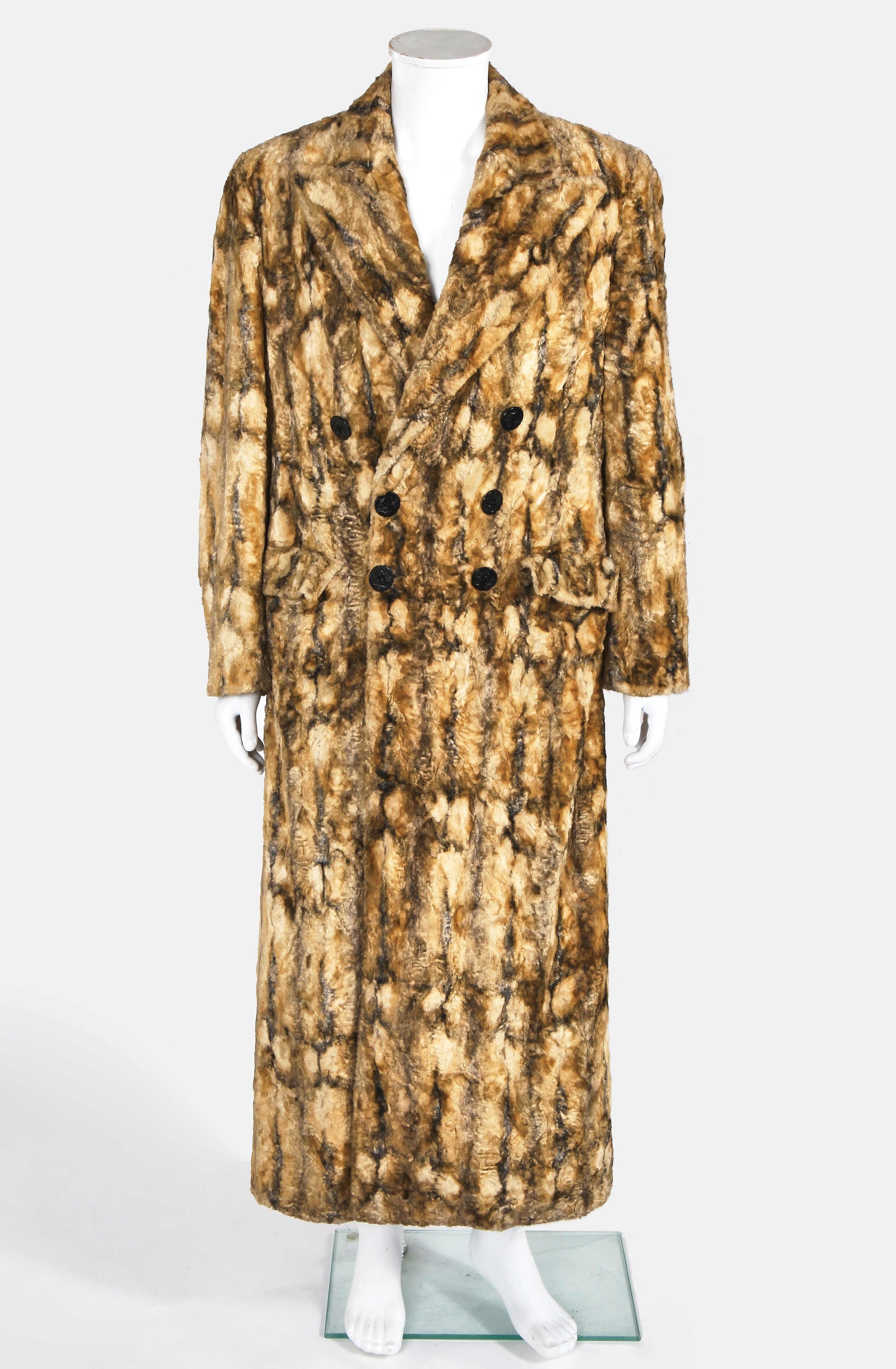 Lot 90 - A Jean Paul Gaultier man's faux fur coat,