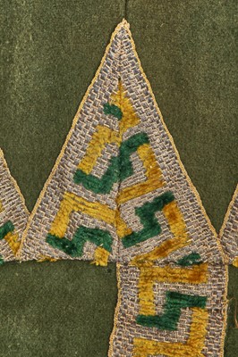 Lot 5 - A green wool coachman's livery ensemble, Italian, early 19th century