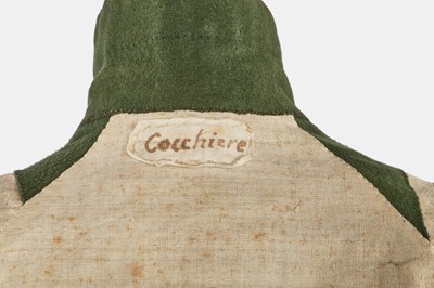 Lot 5 - A green wool coachman's livery ensemble, Italian, early 19th century
