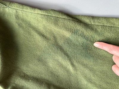 Lot 5 - A green wool coachman's livery ensemble, Italian, early 19th century