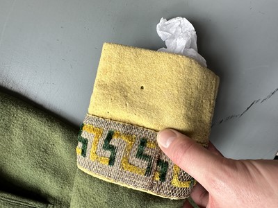 Lot 5 - A green wool coachman's livery ensemble, Italian, early 19th century