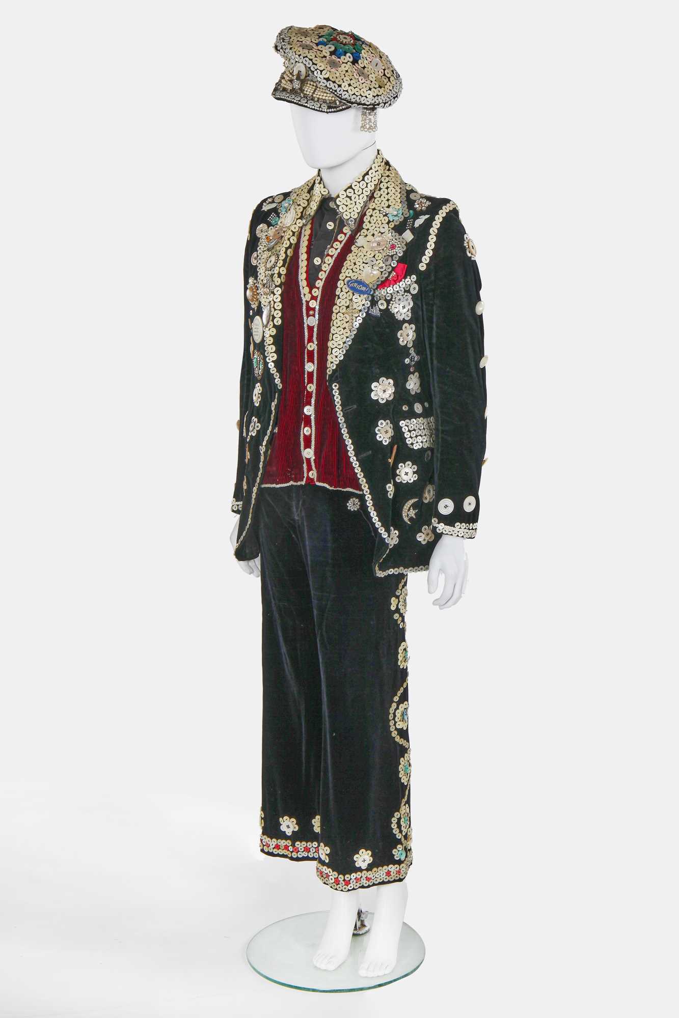 Lot 27 - A Pearly King's ensemble, circa 1979
