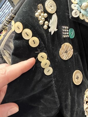 Lot 27 - A Pearly King's ensemble, circa 1979