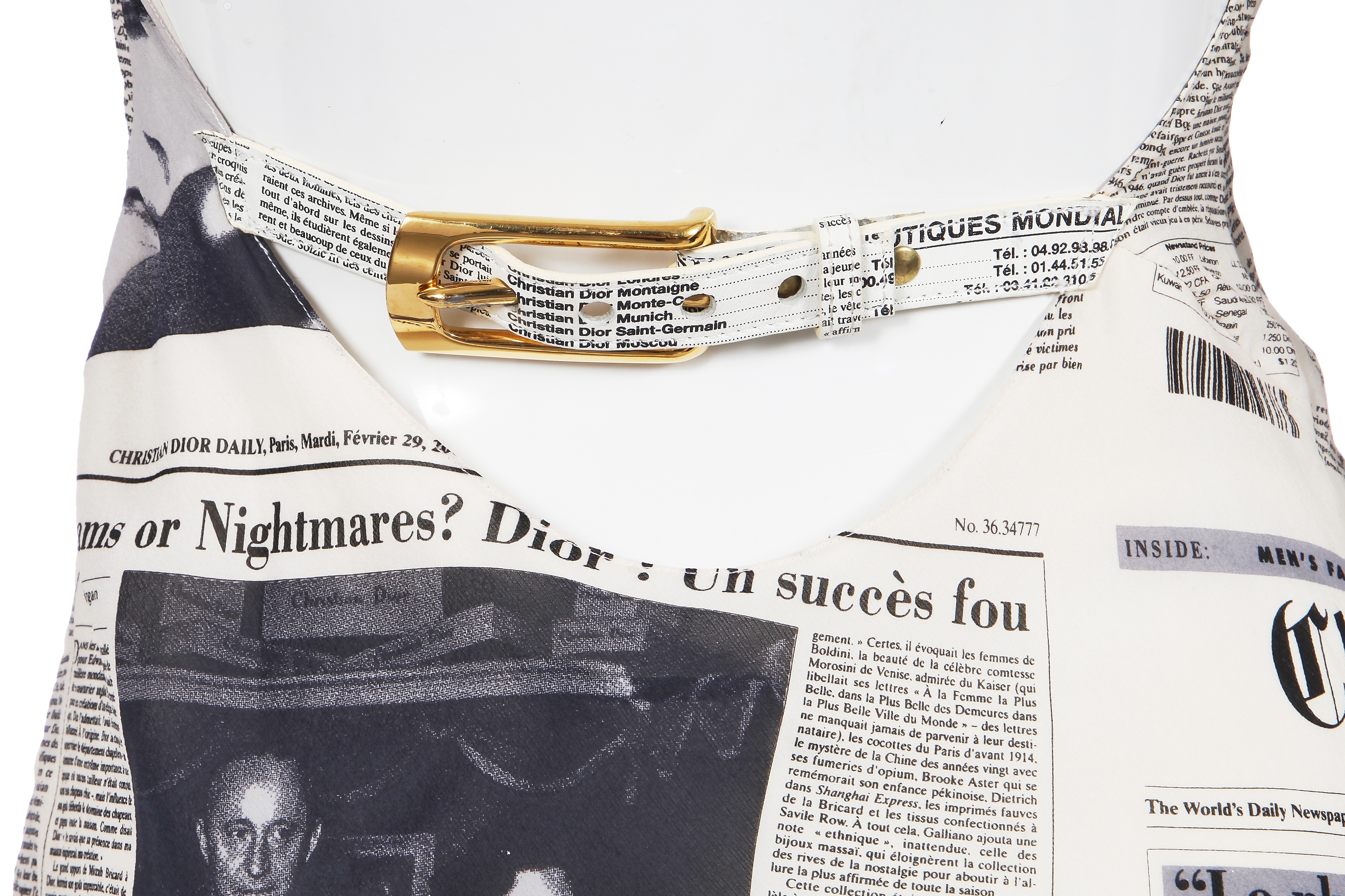 Lot 150 - A Christian Dior by John Galliano newspaper