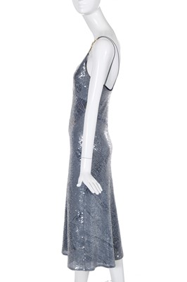 Lot 151 - A Christian Dior by John Galliano denim print sequined dress, 'Fly Girl' collection, Autumn-Winter 2000-01
