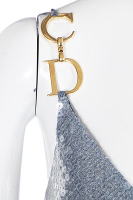 Lot 151 - A Christian Dior by John Galliano denim print sequined dress, 'Fly Girl' collection, Autumn-Winter 2000-01