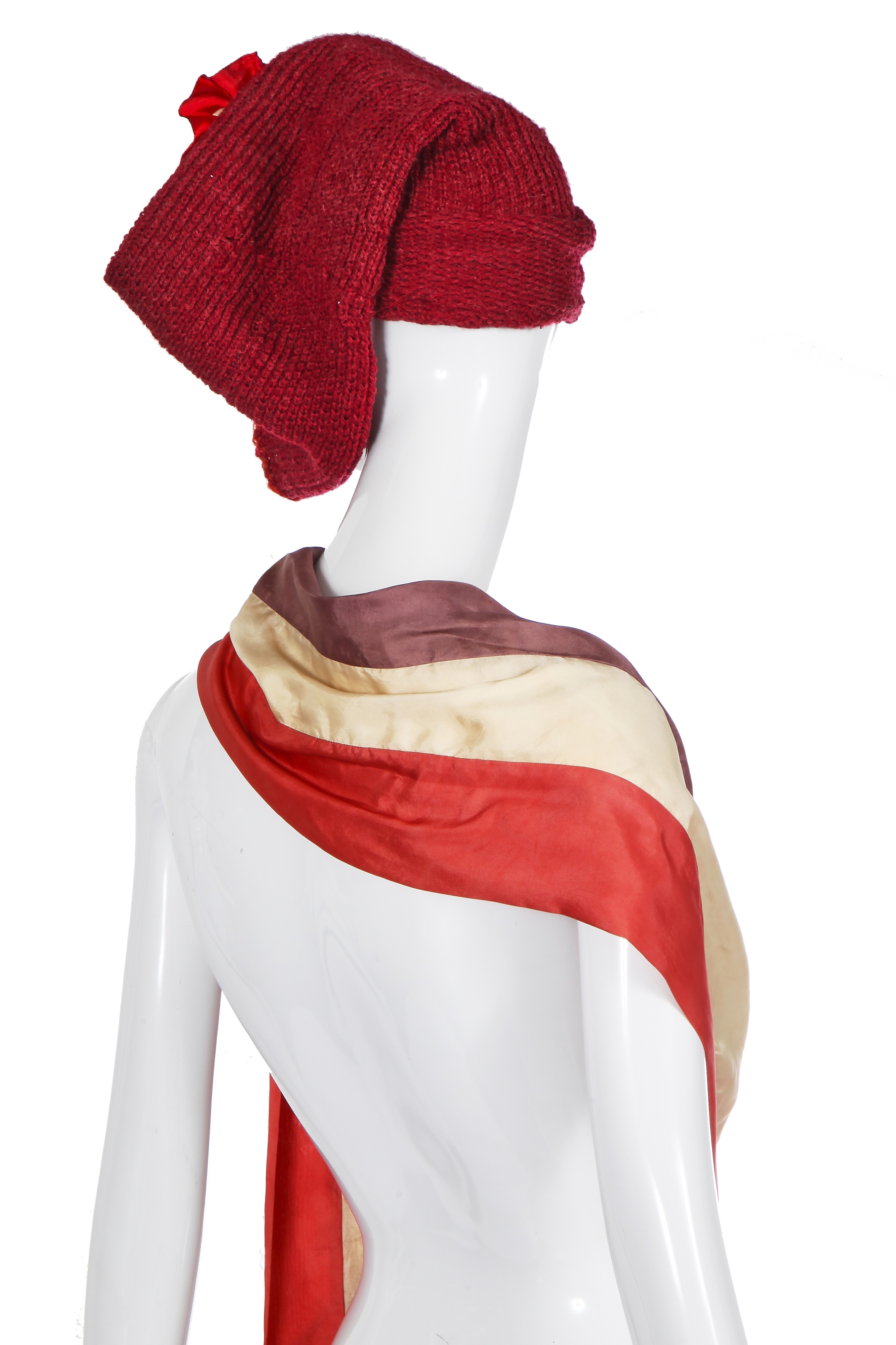 Lot 296 - A rare John Galliano hat and scarf, 'Les