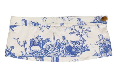 Lot 181 - A Vivienne Westwood printed cotton micro mini skirt, probably 'Les Femmes Ne Connaissent Pas Toute Leur Coquetterie', Spring-Summer 1996