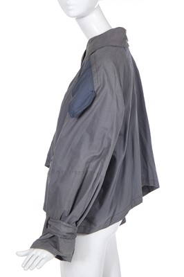 Lot 346 - A rare Vivienne Westwood blue cotton jacket, probably 'Clint Eastwood ' collection, Autumn-Winter 1984-85
