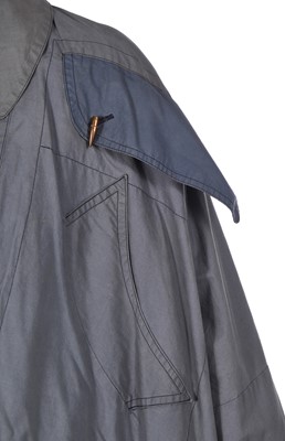 Lot 346 - A rare Vivienne Westwood blue cotton jacket, probably 'Clint Eastwood ' collection, Autumn-Winter 1984-85
