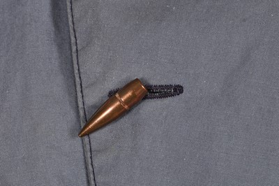 Lot 346 - A rare Vivienne Westwood blue cotton jacket, probably 'Clint Eastwood ' collection, Autumn-Winter 1984-85