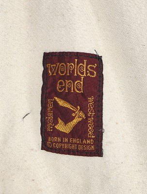 Lot 346 - A rare Vivienne Westwood blue cotton jacket, probably 'Clint Eastwood ' collection, Autumn-Winter 1984-85