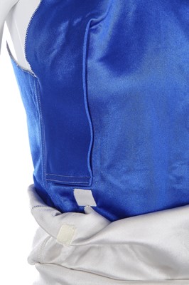 Lot 351 - A Westwood/McLaren blue nylon two-piece ensemble, 'Hypnos' collection, Spring-Summer 1984
