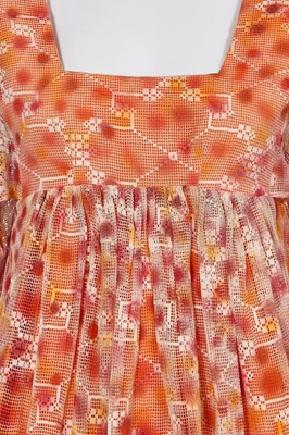 Lot 391 - A Catherine Buckley painted lace dress, 1970s