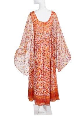 Lot 391 - A Catherine Buckley painted lace dress, 1970s