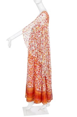 Lot 391 - A Catherine Buckley painted lace dress, 1970s