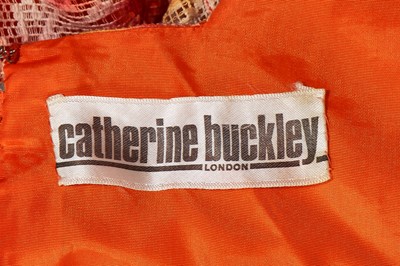 Lot 391 - A Catherine Buckley painted lace dress, 1970s