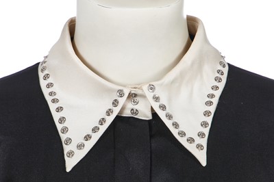 Lot 35 - A Chanel black and white silk dress, Lot 35 - A Chanel black and white silk dress,