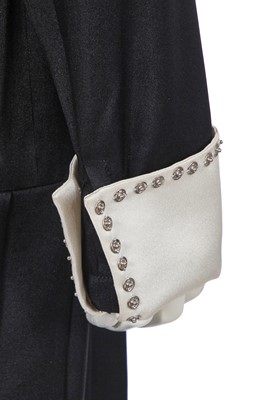 Lot 35 - A Chanel black and white silk dress, Lot 35 - A Chanel black and white silk dress,