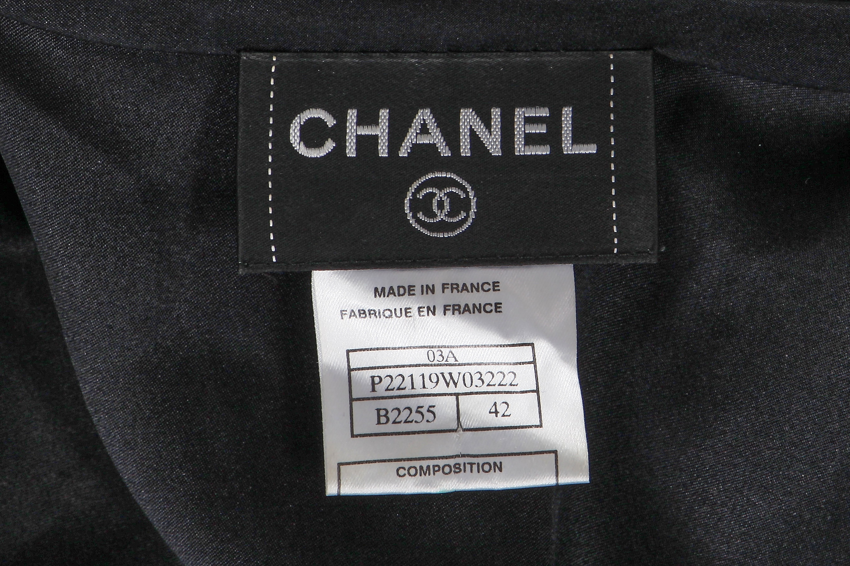 A Chanel black and white silk dress, Autumn-Winter 2003-04 A Chanel black and white silk dress, Autumn-Winter 2003-04