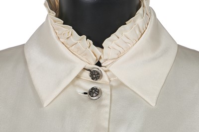 Lot 14 - A Chanel white silk blouse/jacket, modern