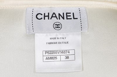 Lot 14 - A Chanel white silk blouse/jacket, modern