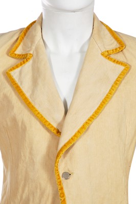 Lot 201 - A South Sea Bubble Ltd men's cotton suit, jacket and shirt, 1970s