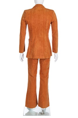 Lot 201 - A South Sea Bubble Ltd men's cotton suit, jacket and shirt, 1970s