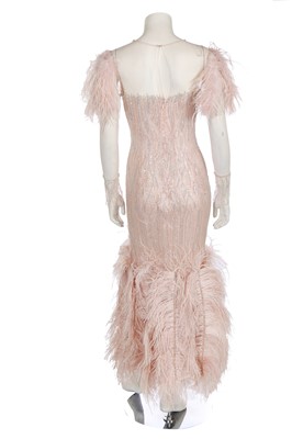 Lot 43 - A Jenny Packham sequined pink evening gown, 2010s