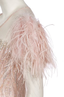 Lot 43 - A Jenny Packham sequined pink evening gown, 2010s