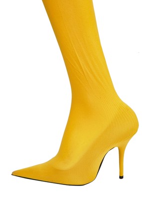 Lot 48 - A pair of Balenciaga by Demna Gvasalia yellow 'knife' sock boots, Autumn-Winter 2017-18