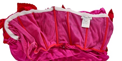 Lot 154 - A Christian Dior by John Galliano shocking pink viscose jersey dress, 'Tough Chic' collection, Spring-Summer 2003