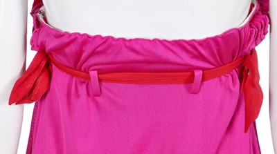 Lot 154 - A Christian Dior by John Galliano shocking pink viscose jersey dress, 'Tough Chic' collection, Spring-Summer 2003