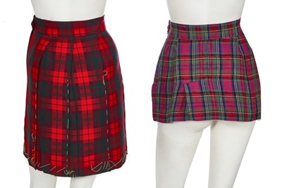 Lot 257 - Two Vivienne Westwood tartan skirts, circa 1990