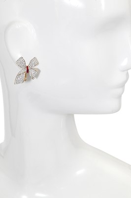Lot 32 - A Butler & Wilson brooch and earrings set, 1990s