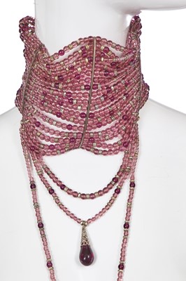 Lot 123 - A Christian Dior by John Galliano Maasai choker necklace, 'In a Boudoir Mood' collection, Spring-Summer 1998