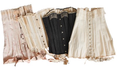 Lot 649 - A group of longer-line corsets, 1900-1910s