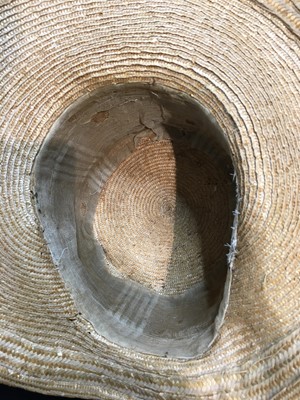 Lot 94 - Four 19th-century straw bonnets