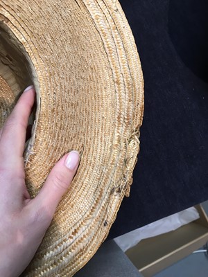 Lot 94 - Four 19th-century straw bonnets
