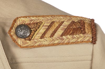 Lot 18 - A Balmain men's beige cotton military-inspired jacket, 2010s