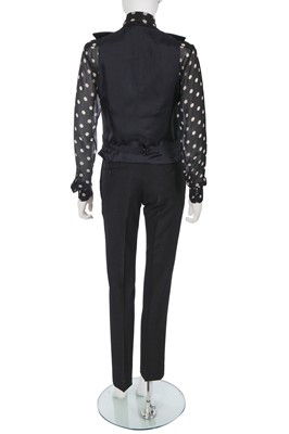 Lot 11 - A Saint Laurent by Hedi Slimane men's black ensemble, circa 2014