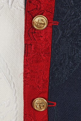 Lot 13 - A Thom Browne men's tricolour cotton-blend brocatelle jacket, probably Spring-Summer 2014