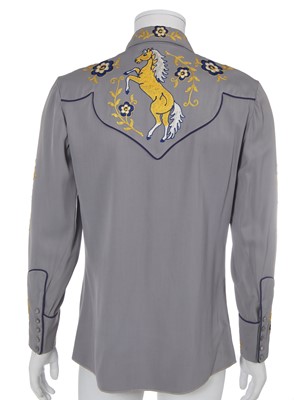 Lot 118 - Four men's embellished wool Western shirts, mid-20th century