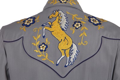 Lot 118 - Four men's embellished wool Western shirts, mid-20th century