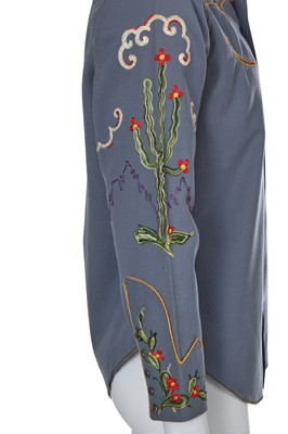 Lot 118 - Four men's embellished wool Western shirts, mid-20th century